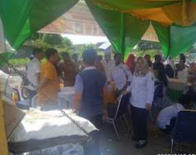 Disperindagsar Kabupaten Rokan Hilir menggelar pasar murah